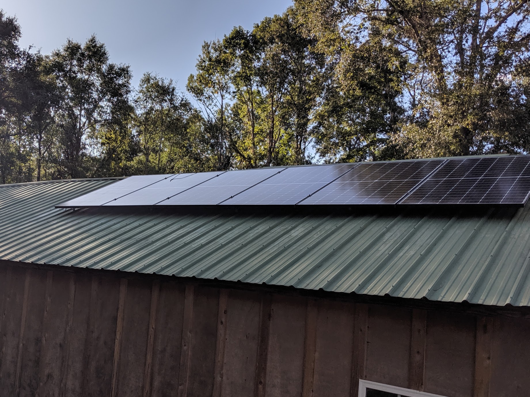 We used a sol-ark and fortress lithium ion batteries to bring poser to this off-grid farm outside of Albany, Georgia.