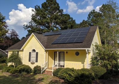 Image 2- A grid tie system with battery backup made this small home in Moultrie, Georgia NetZero!