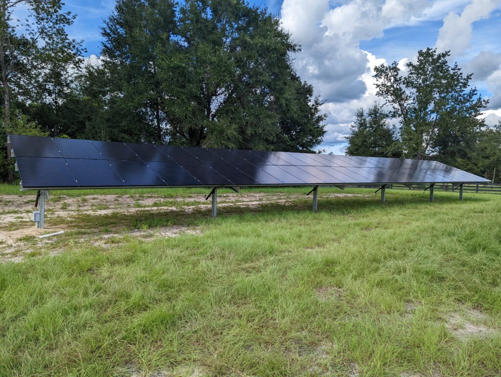 Ground mount solar package install in Georgia