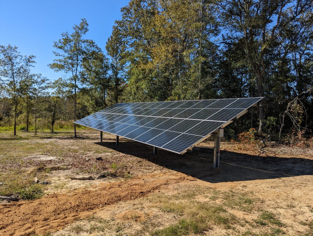 Ground Mount solar panels installed by Georgia Solar Pros