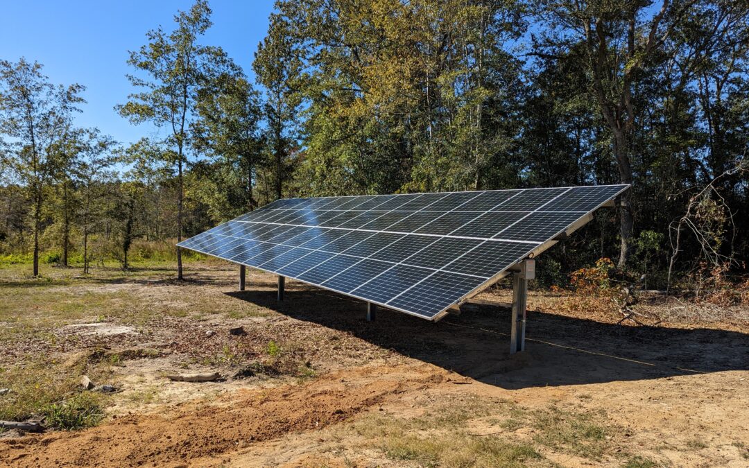 Ground Mount solar panels installed by Georgia Solar Pros